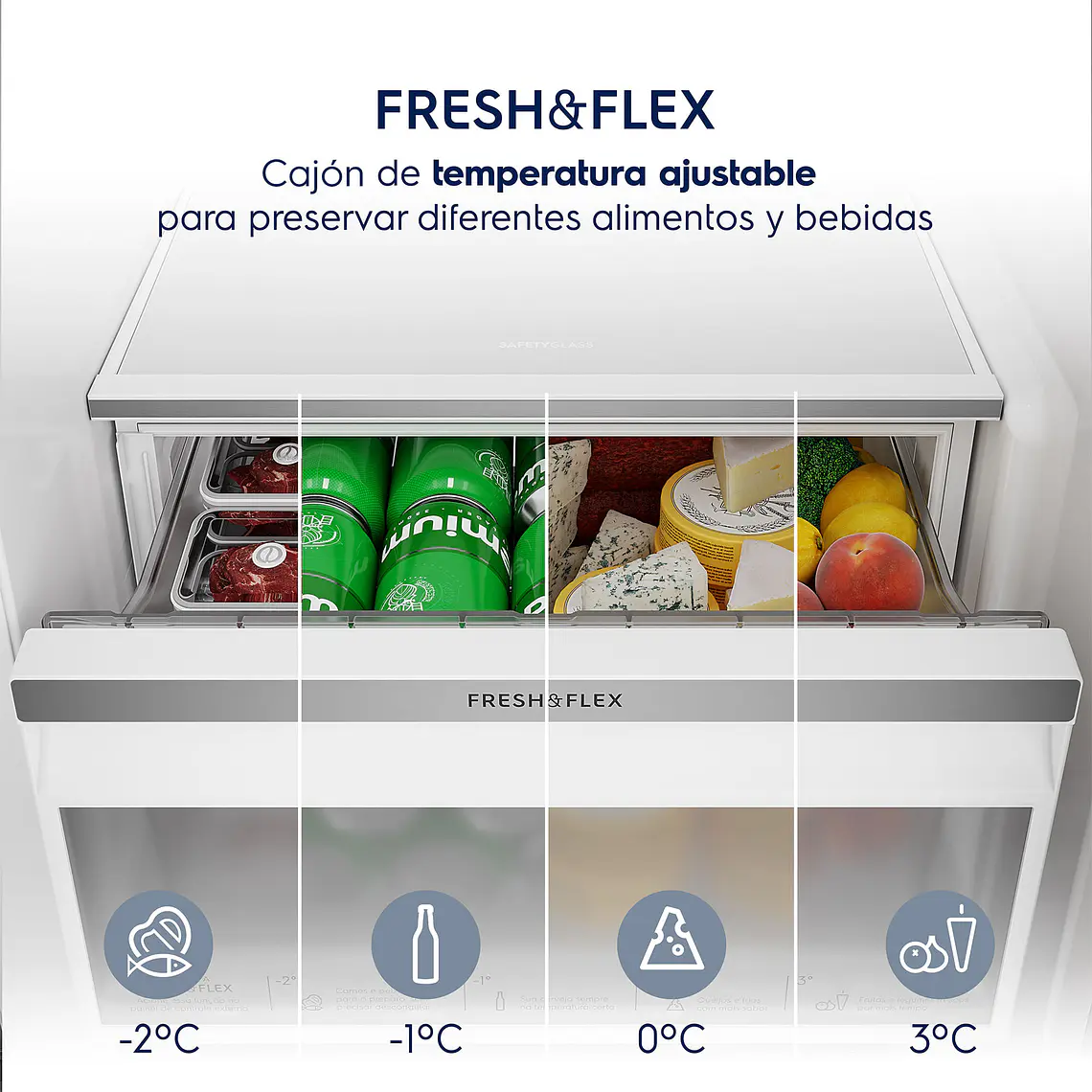 REFRIGERADOR ELECTROLUX 530L NO FROST SIDE BY SIDE INVERTER AUTOSENSE ES50S INOX 9