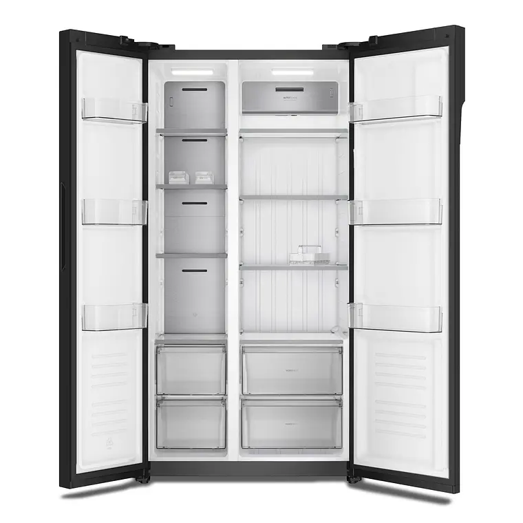 REFRIGERADOR ELECTROLUX 525L NO FROST SIDE BY SIDE INVERTER EFFICIENT AUTOSENSE ES5GB VIDRIO NEGRO 4