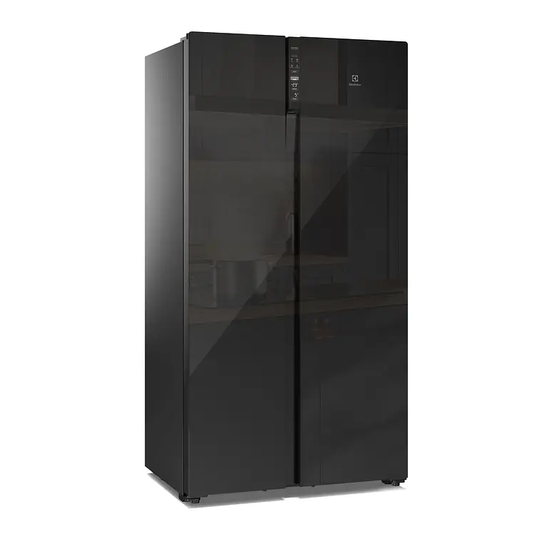 REFRIGERADOR ELECTROLUX 525L NO FROST SIDE BY SIDE INVERTER EFFICIENT AUTOSENSE ES5GB VIDRIO NEGRO 6