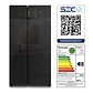 REFRIGERADOR ELECTROLUX 525L NO FROST SIDE BY SIDE INVERTER EFFICIENT AUTOSENSE ES5GB VIDRIO NEGRO - Miniatura 8