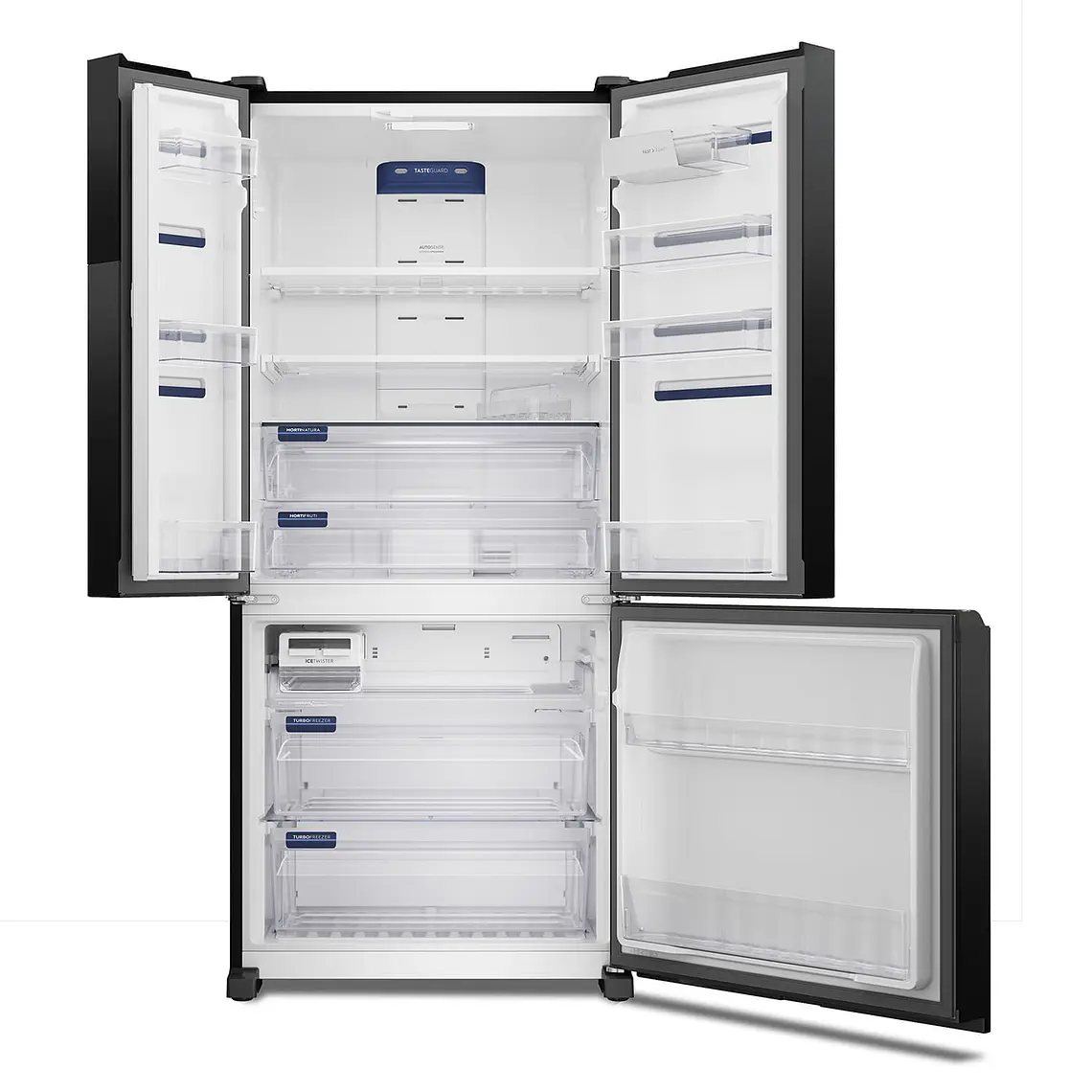 REFRIGERADOR ELECTROLUX 590L NO FROST 3 PUERTAS INVERTER AUTOSENSE LESSWASTE IM8B NEGRO 4
