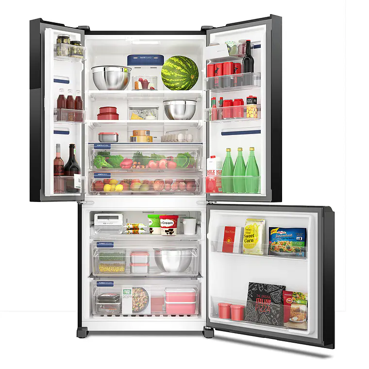 REFRIGERADOR ELECTROLUX 590L NO FROST 3 PUERTAS INVERTER AUTOSENSE LESSWASTE IM8B NEGRO 5