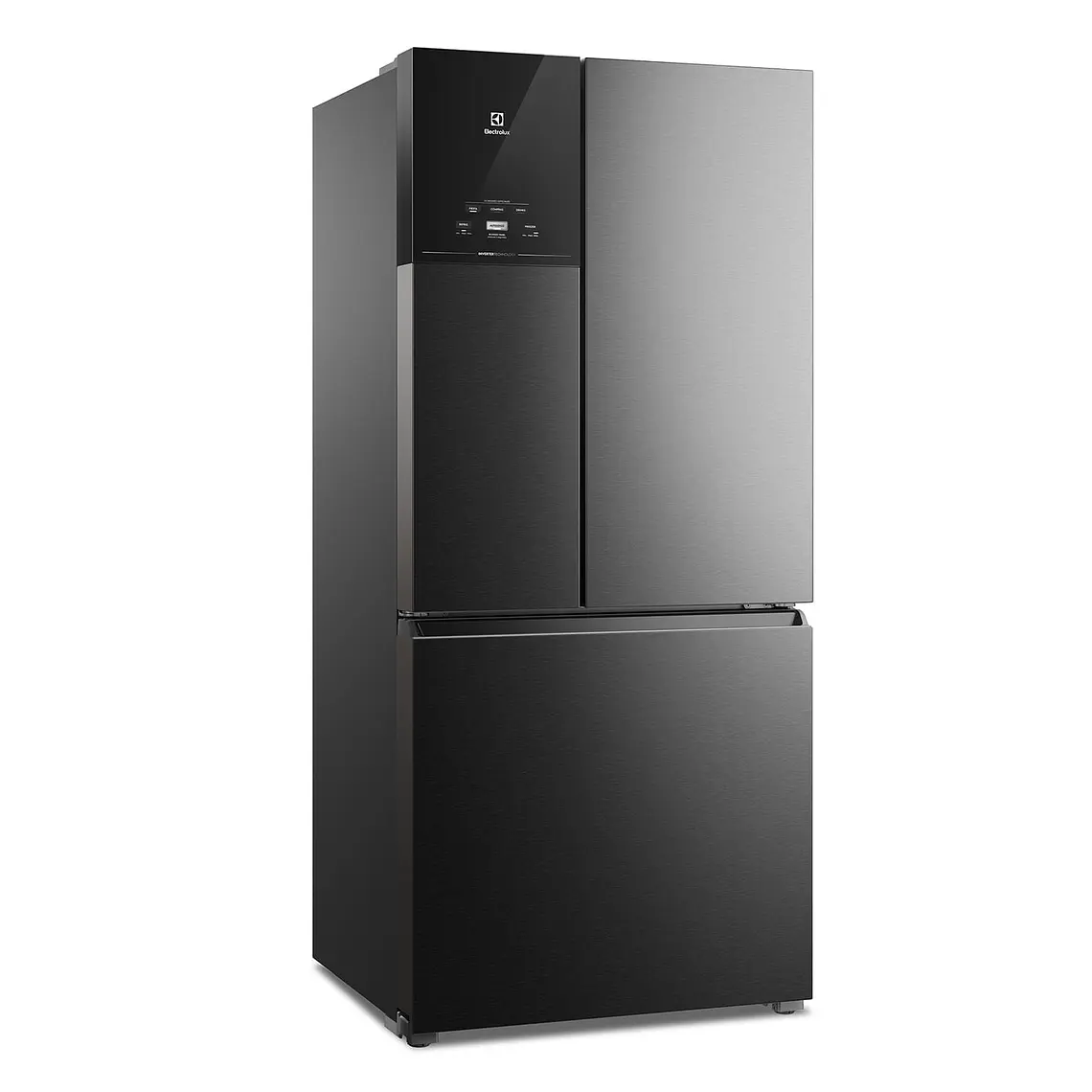 REFRIGERADOR ELECTROLUX 590L NO FROST 3 PUERTAS INVERTER AUTOSENSE LESSWASTE IM8B NEGRO 11