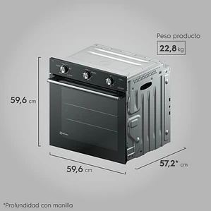 HORNO EMPOTRABLE ELÉCTRICO ELECTROLUX 80L EFFICIENT CON PERFECTCOOK OE8EL