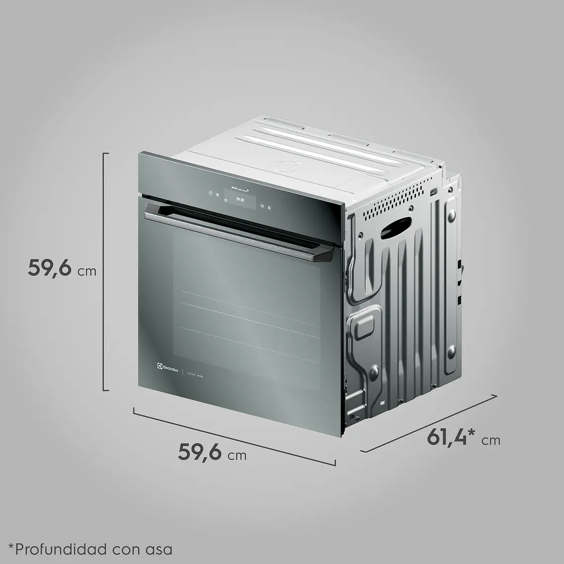 Horno Empotrable ELÉCTRICO ELECTROLUX 80L CON FUNCIÓN FREIDORA DE AIRE Y CONEXIÓN WI-FI OE9XS 2