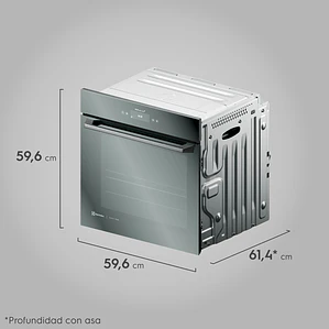 HORNO EMPOTRABLE ELÉCTRICO ELECTROLUX 80L CON FUNCIÓN FREIDORA DE AIRE Y CONEXIÓN WI-FI OE9XS