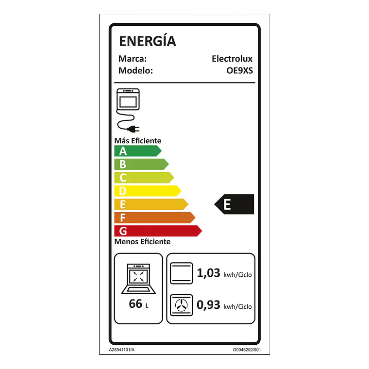 Horno Empotrable ELÉCTRICO ELECTROLUX 80L CON FUNCIÓN FREIDORA DE AIRE Y CONEXIÓN WI-FI OE9XS 19
