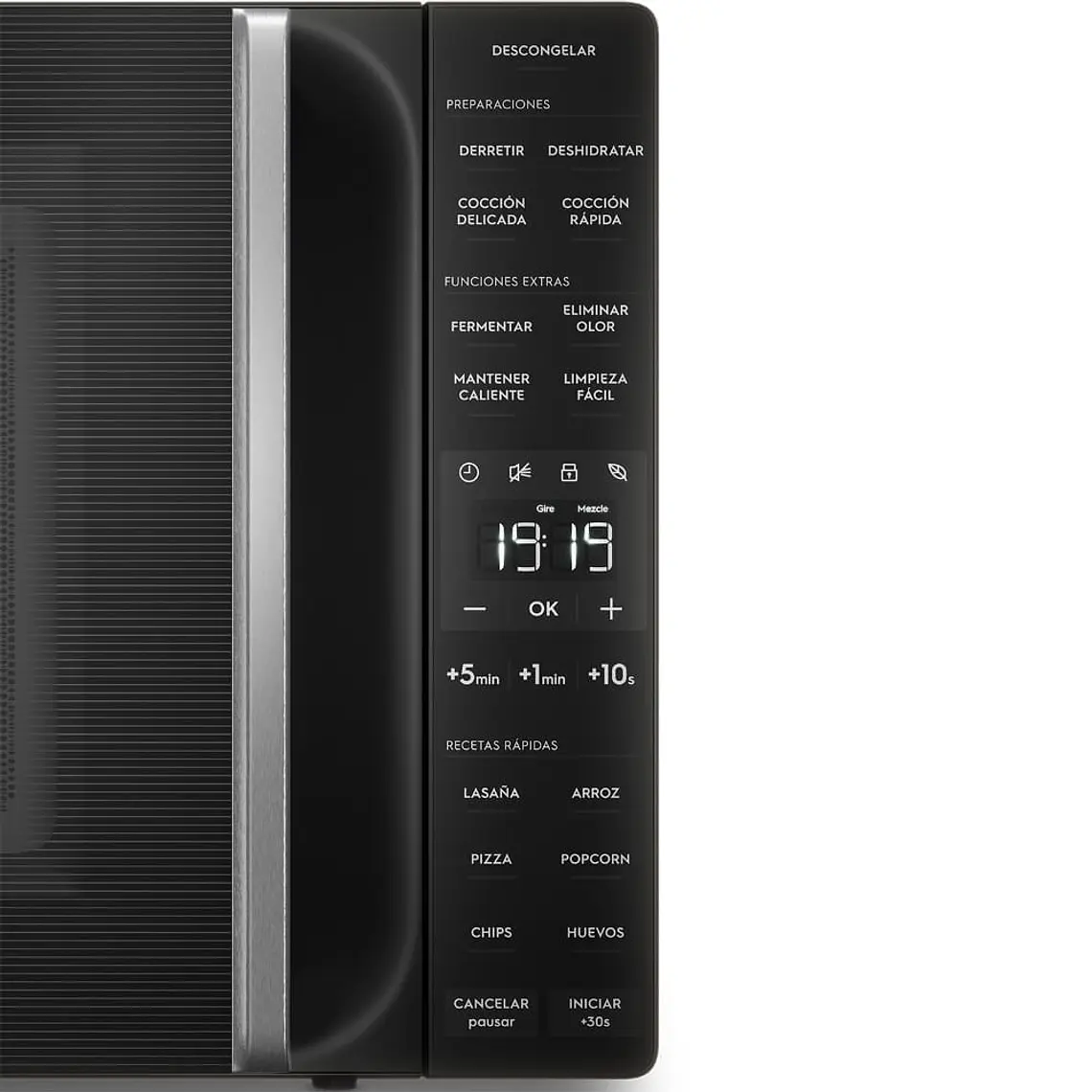 MICROONDAS ELECTROLUX 31 LITROS DIGITAL DESCONGELAMIENTO ASISTIDO ME31N NEGRO 5