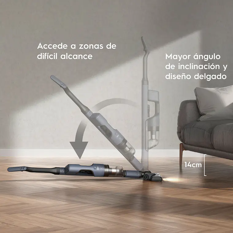 ASPIRADORA VERTICAL INALÁMBRICA ELECTROLUX ERGORAPIDO CÍCLONICA EFFICIENT 2 EN 1 ERG019 AZUL 11