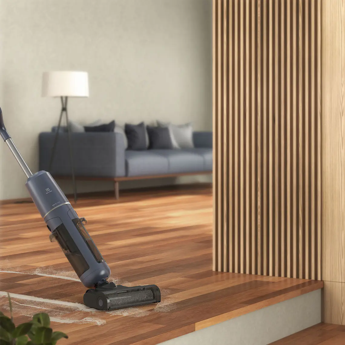 ASPIRADORA MOPA INALÁMBRICA ELECTROLUX EXPERIENCE MULTICLEAN 3 EN 1 EMC2500 AZUL 2
