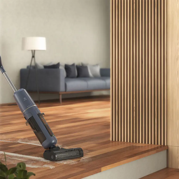 ASPIRADORA MOPA INALÁMBRICA ELECTROLUX EXPERIENCE MULTICLEAN 3 EN 1 EMC2500 AZUL 2