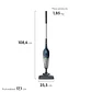 ASPIRADORA VERTICAL CON CABLE ELECTROLUX 700W 2 EN 1 CON FILTRO HEPA STK14 AZUL - Miniatura 4