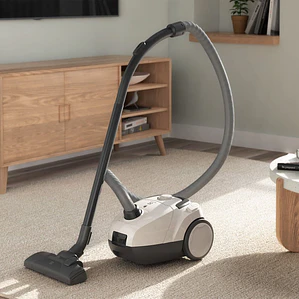 ASPIRADORA CON BOLSA ELECTROLUX 1600W TRIPLE FILTER EXPERIENCE SONIC BGG10 BLANCA