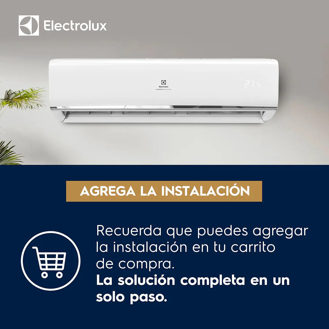 Aire Acondicionado Electrolux Inverter 12.000 BTUs Frío/Calor Efficient Auto Restart 14