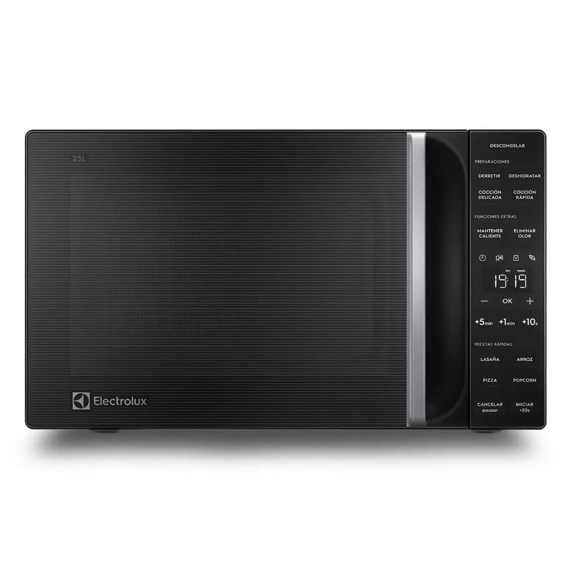 Microondas Electrolux 25 Litros Digital Descongelamiento Asistido ME25N Negro 1
