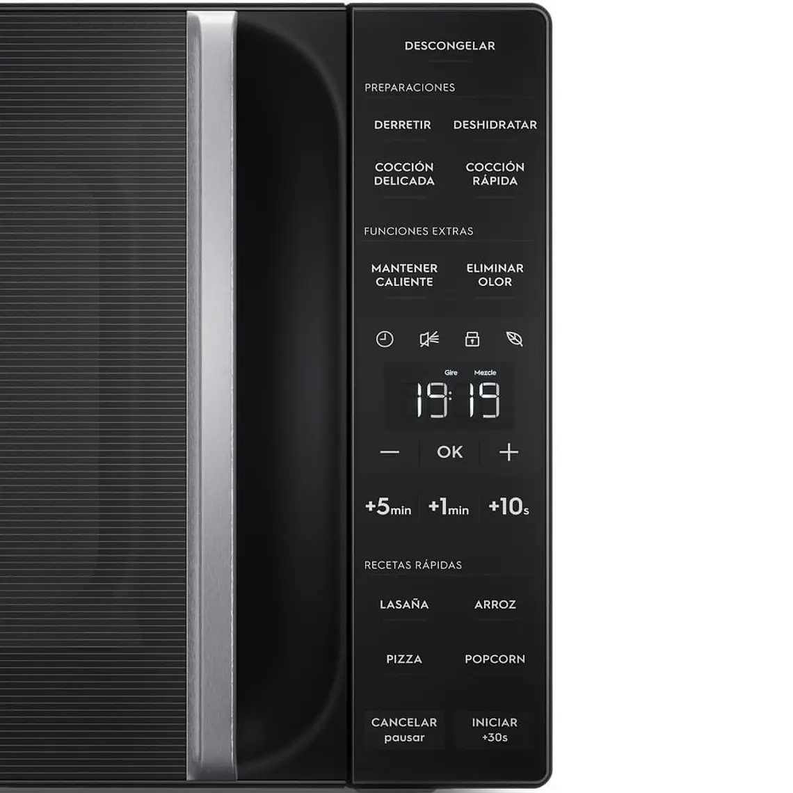 Microondas Electrolux 25 Litros Digital Descongelamiento Asistido ME25N Negro 5