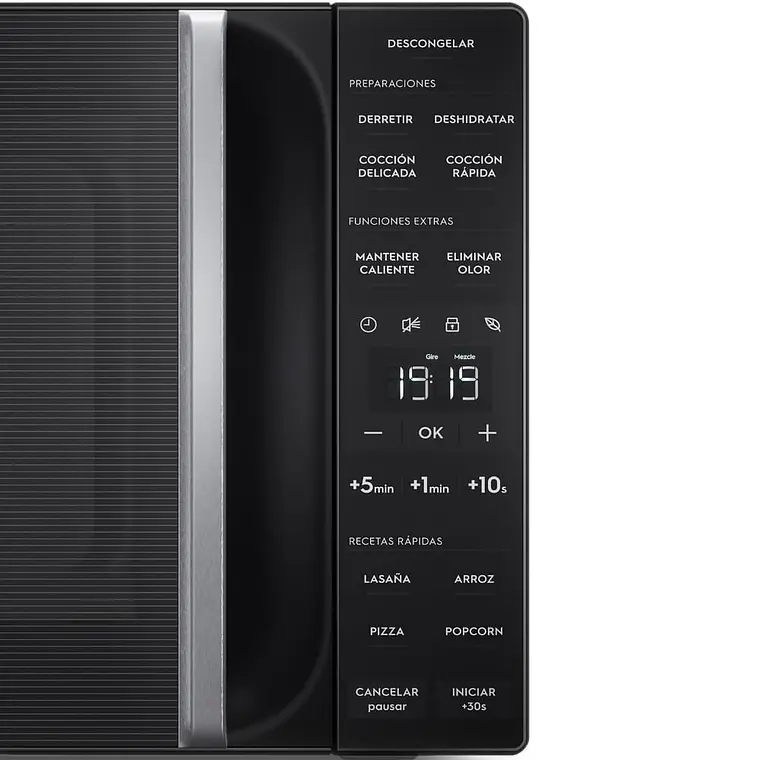 Microondas Electrolux 25 Litros Digital Descongelamiento Asistido ME25N Negro 5