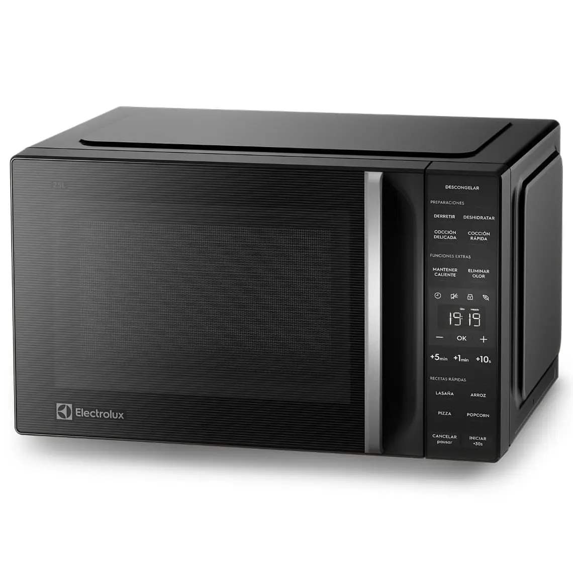 Microondas Electrolux 25 Litros Digital Descongelamiento Asistido ME25N Negro 7