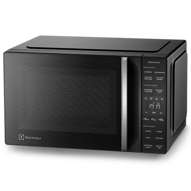 Microondas Electrolux 25 Litros Digital Descongelamiento Asistido ME25N Negro 7