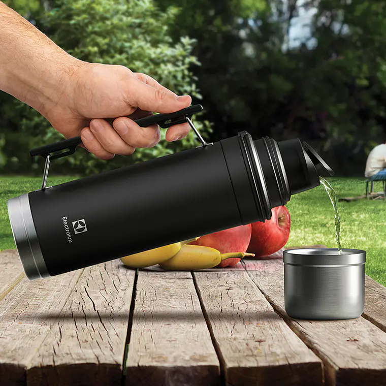 Termo Acero Inoxidable Electrolux 1 Lt Sense To Go Negro 6