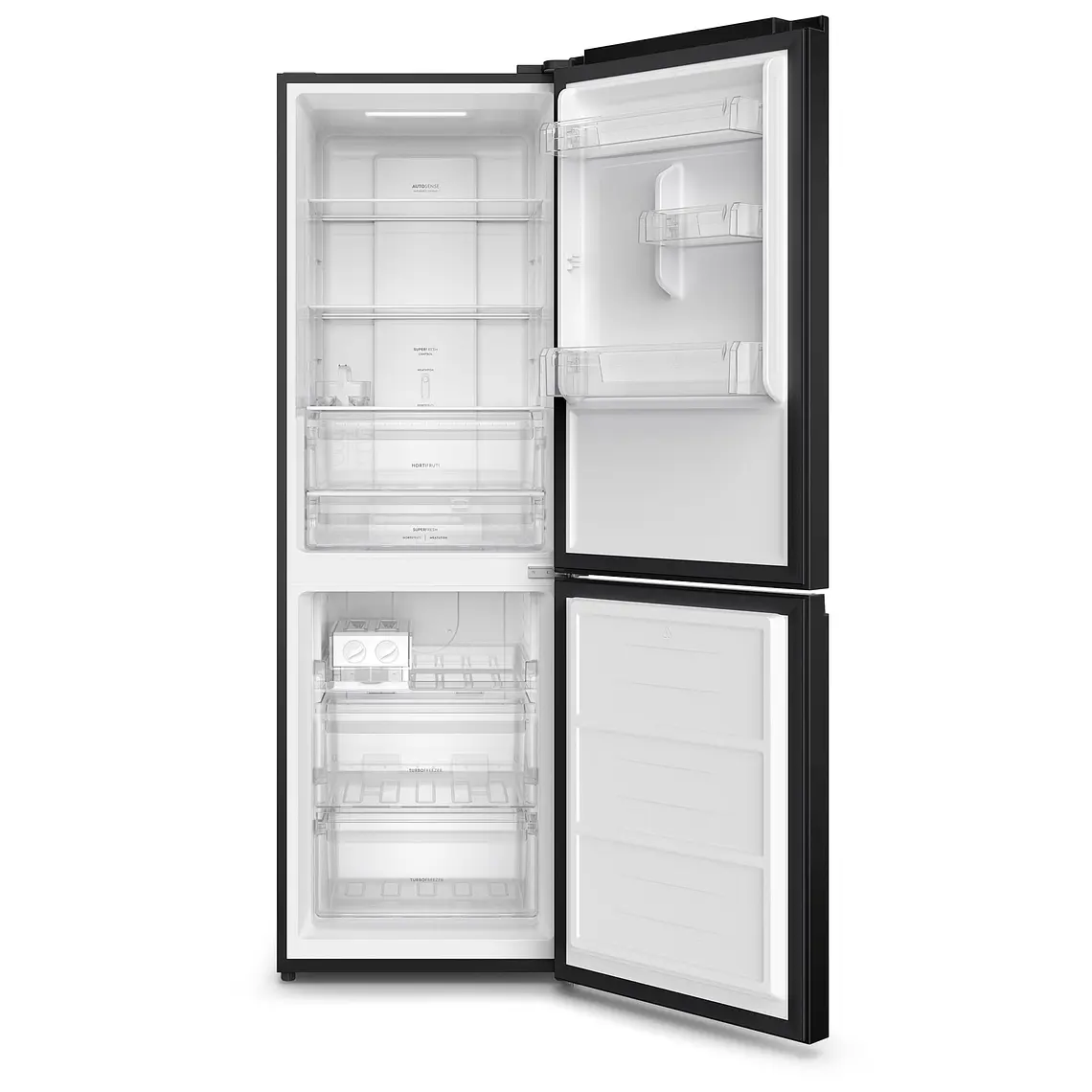 Refrigerador Electrolux 323L No Frost Bottom Freezer Efficient AutoSense DB60GE Negro Glass 5