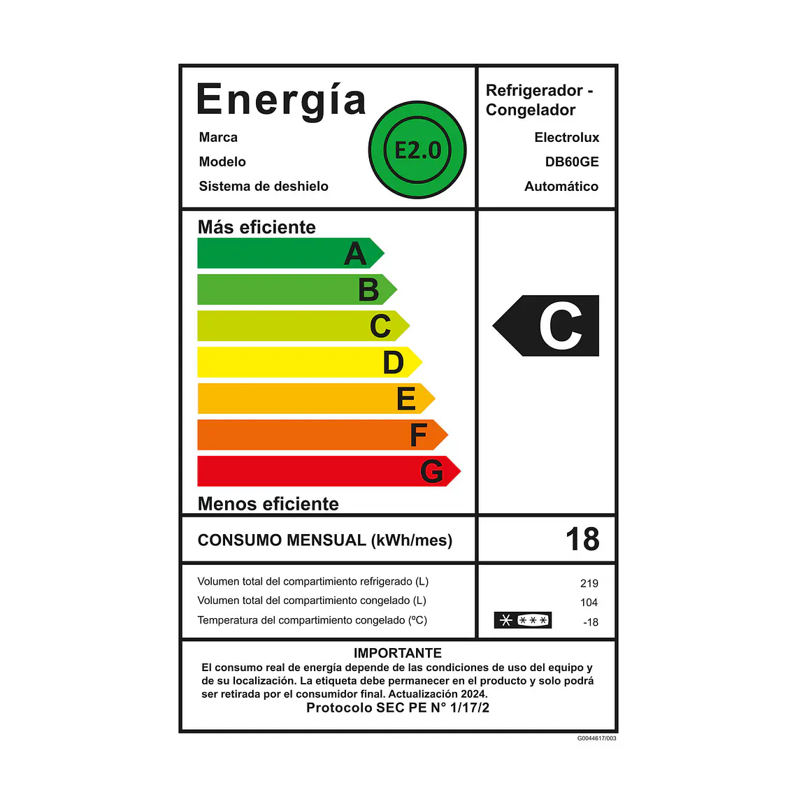 Refrigerador Electrolux 323L No Frost Bottom Freezer Efficient AutoSense DB60GE Negro Glass 12