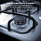 Encimera a Gas 4 Platos Electrolux Experience Multi Llama y Parrilla de Hierro Fundido KE4XC Inox - Miniatura 6