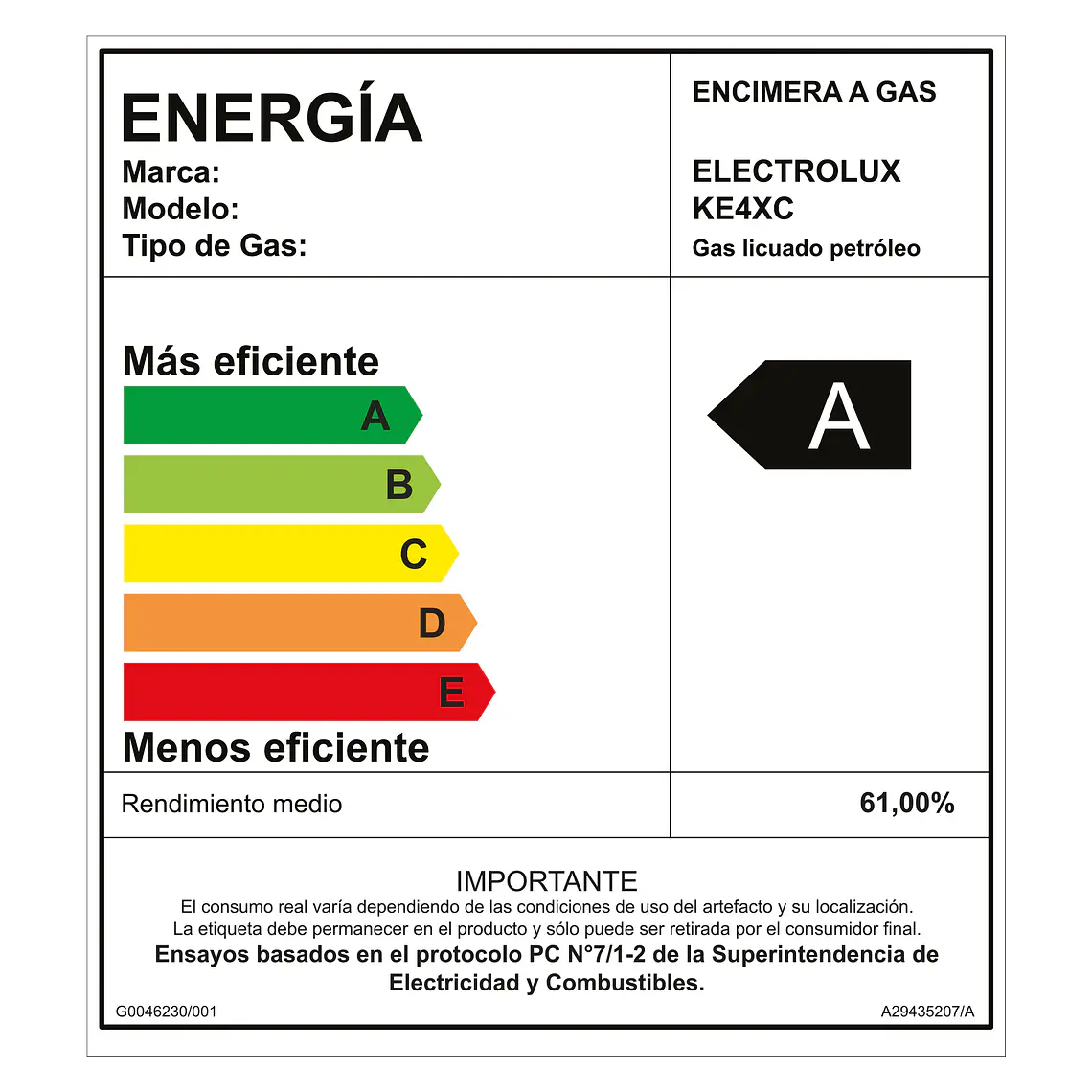 Encimera a Gas 4 Platos Electrolux Experience Multi Llama y Parrilla de Hierro Fundido KE4XC Inox 13