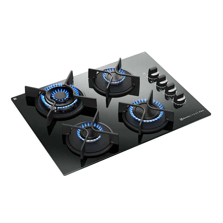 Encimera a Gas 4 Quemadores Electrolux Home Pro Cocción Precisa y Quemador Desplazado KE4HP 5