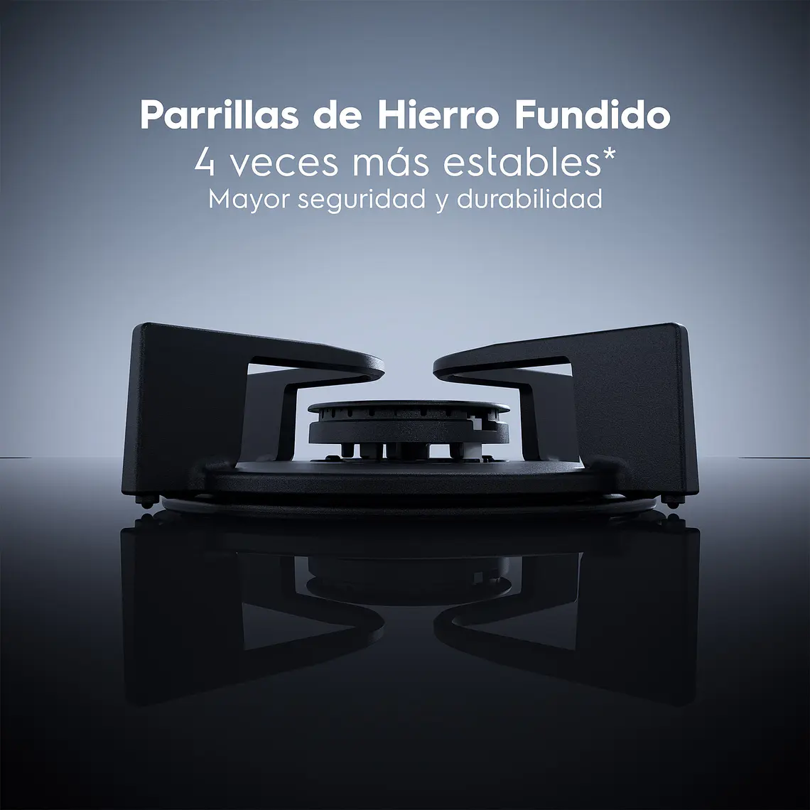 Encimera a Gas 4 Quemadores Electrolux Home Pro Cocción Precisa y Quemador Desplazado KE4HP 6