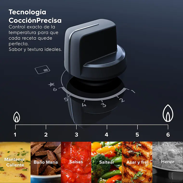 Encimera a Gas 4 Platos Electrolux Experience Triple Llama y Parrilla Hierro Fundido KE4GC 8