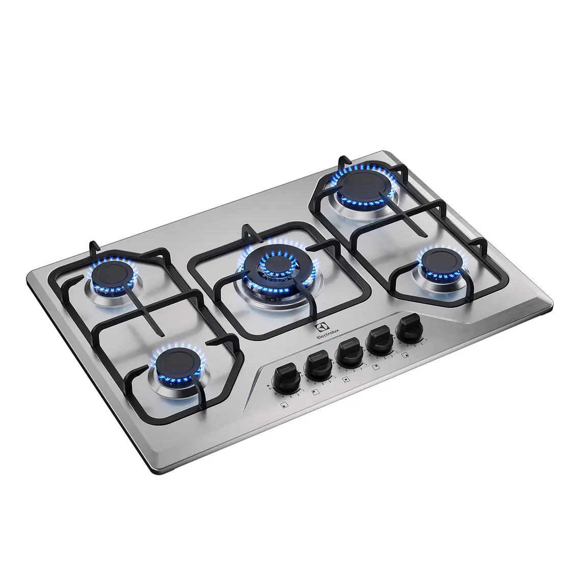 Encimera a Gas 5 Platos Electrolux Experience Tecnología de Cocción Precisa KE5XC Inox 5