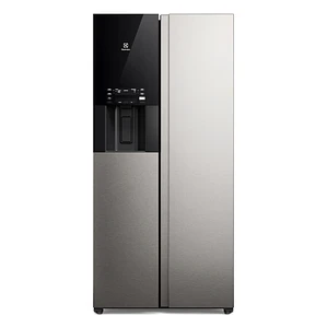 Refrigerador Electrolux 481L No Frost Side by Side Inverter AutoSense Dispensador Agua y Hielo ES4WS Inox