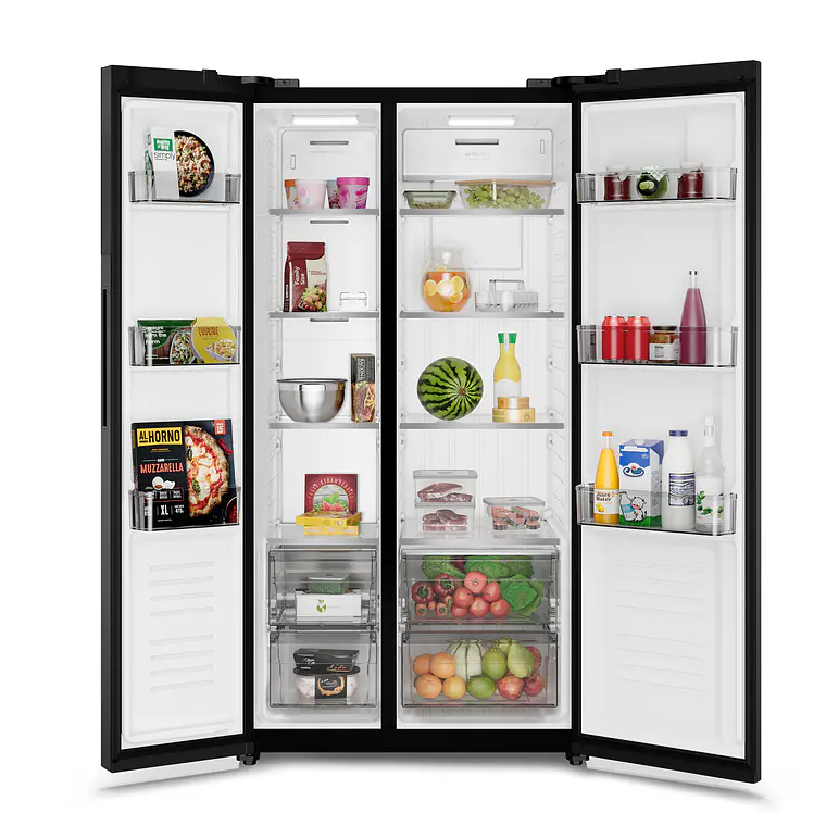 Refrigerador Electrolux 530L No Frost Side by Side Inverter AutoSense ES50B Negro 4