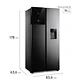Refrigerador Electrolux 436L No Frost Side by Side Inverter AutoSense ES40WB Negro - Miniatura 2
