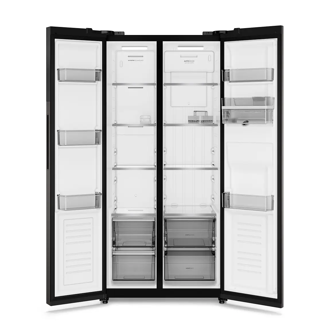 Refrigerador Electrolux 436L No Frost Side by Side Inverter AutoSense ES40WB Negro 3