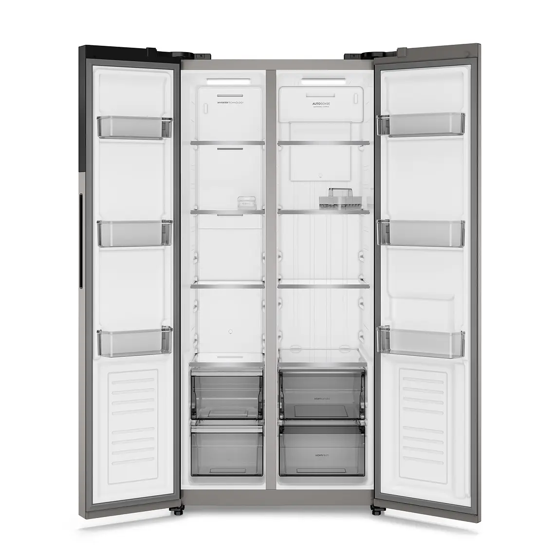 Refrigerador Electrolux 440L No Frost Side by Side Inverter AutoSense ES40S Inox 3