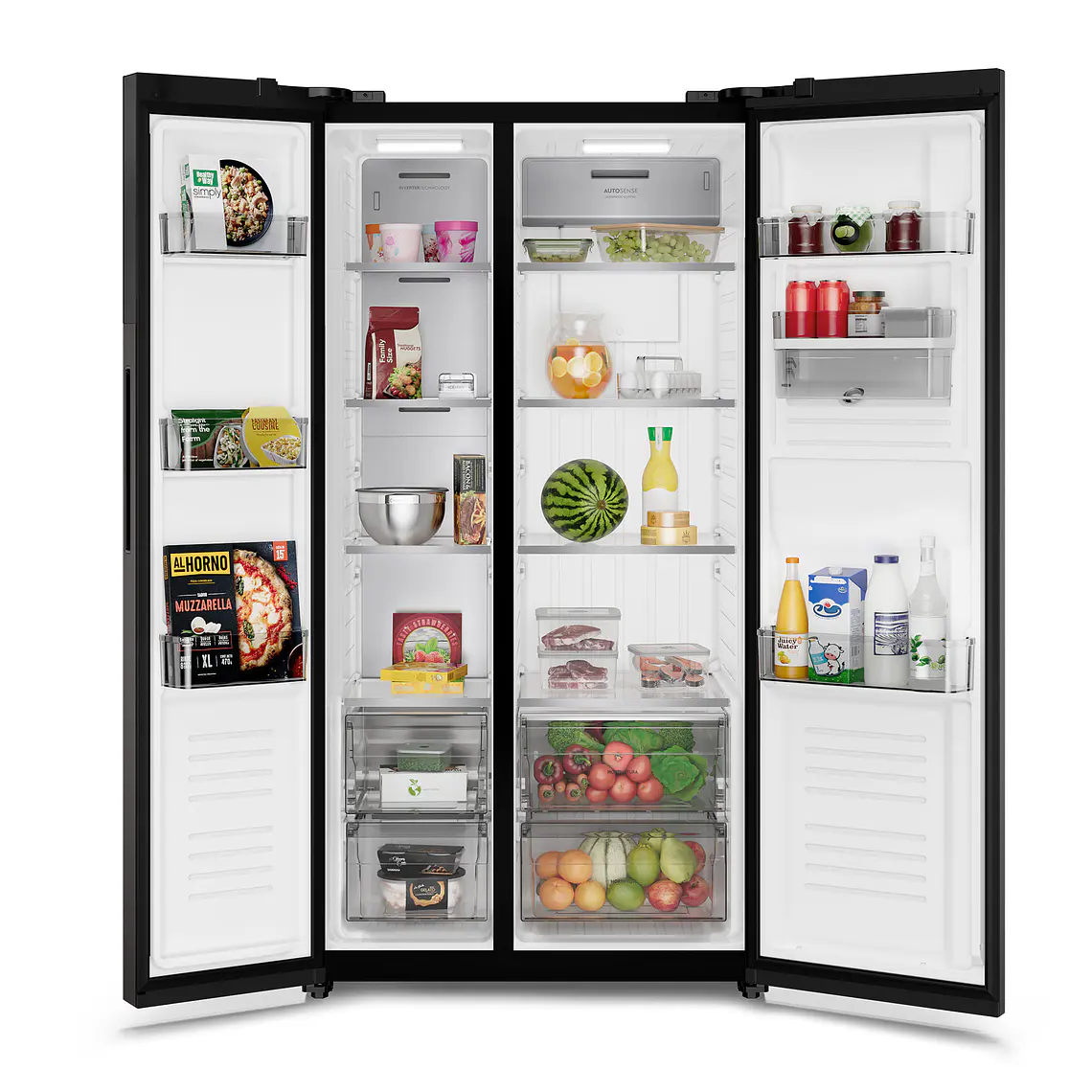 Refrigerador Electrolux 526L No Frost Side by Side Inverter AutoSense ES50WB Negro 4