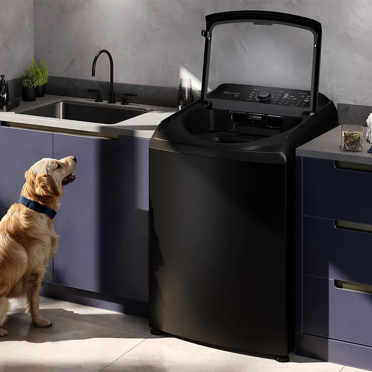 Lavadora Automática Electrolux 21kg Carga Superior Expert Triple Filtrado y Power Jets LEB21 Negra 7
