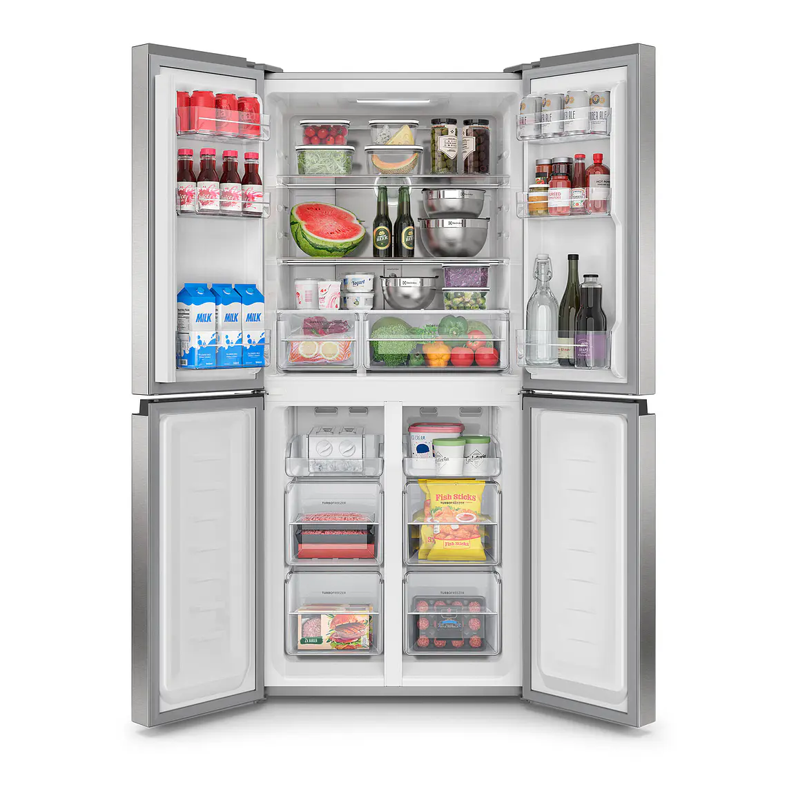 Refrigerador Electrolux 420L No Frost Multidoor Inverter AutoSense DQ79SU Inox 5
