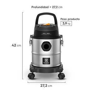 Aspiradora de agua y polvo Electrolux GT12I Acero Inoxidable