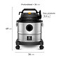 Aspiradora de agua y polvo Electrolux GT20I Acero Inoxidable - Miniatura 2