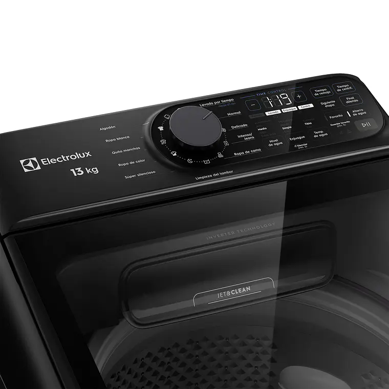 Lavadora Electrolux 13kg Carga Superior Experience Inverter Disolución Máxima Jet&Clean EMTL13IB Negra 5