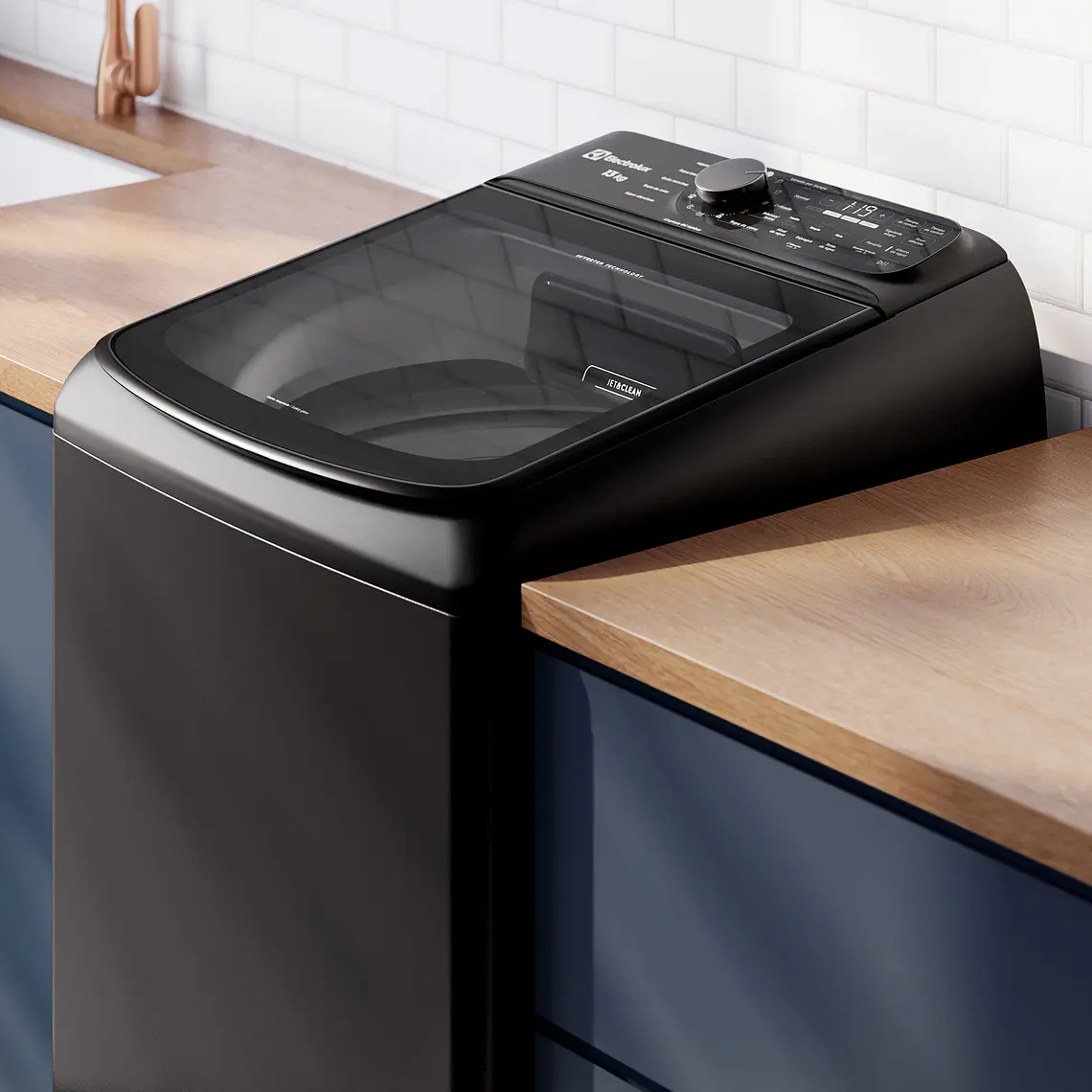 Lavadora Electrolux 13kg Carga Superior Experience Inverter Disolución Máxima Jet&Clean EMTL13IB Negra 11