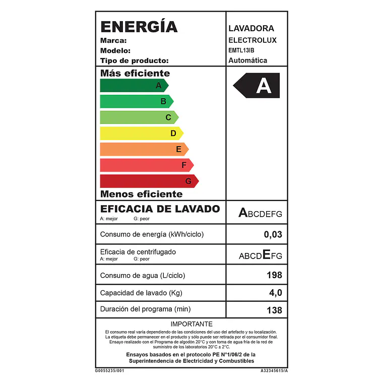 Lavadora Electrolux 13kg Carga Superior Experience Inverter Disolución Máxima Jet&Clean EMTL13IB Negra 14