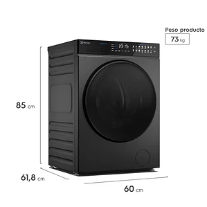 Lavadora Automática Electrolux 14Kg Carga Frontal Inverter EFLWM12O Ónix