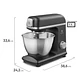 Batidora Planetaria Electrolux 5L 6 Velocidades 800W KMP70 Gris - Miniatura 2
