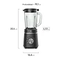 Licuadora Electrolux 1,75L con Jarra de Vidrio y 6 Cuchillos 1000W BLP70 Gris - Miniatura 2