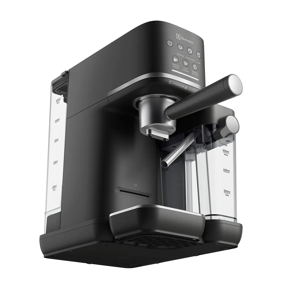 Cafetera Espresso Electrolux 1,25L Digital Cápsula y Molido Vaporizador Leche 1350W ECM70 Gris 3
