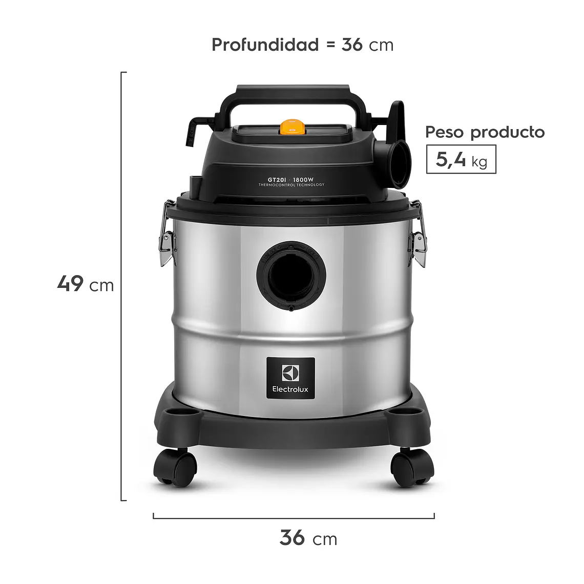 Kit Hidrolavadora QWS1650 + Aspiradora GT20I Electrolux 6
